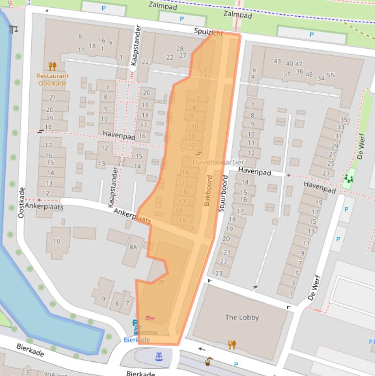 Kaart van postcodegebied 3261EX.