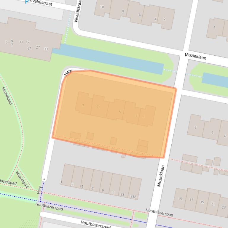 Kaart van postcodegebied 3261GE.
