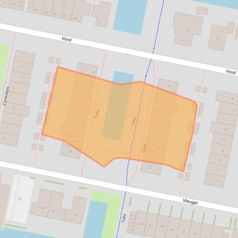 Kaart van postcodegebied 3261GL.