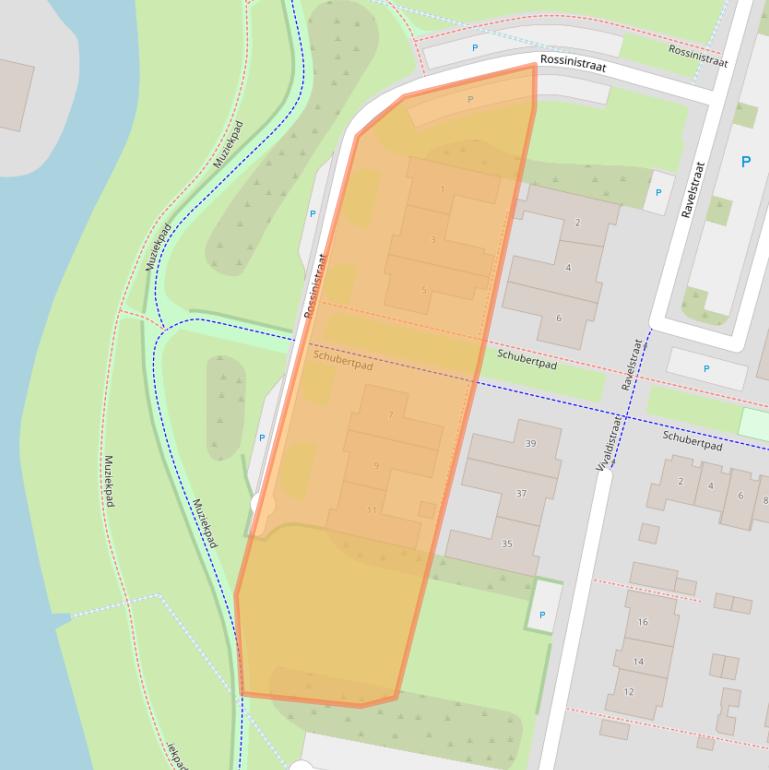 Kaart van postcodegebied 3261JC.