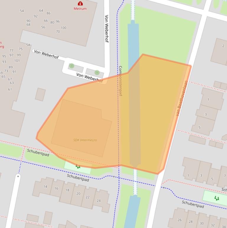 Kaart van postcodegebied 3261JG.
