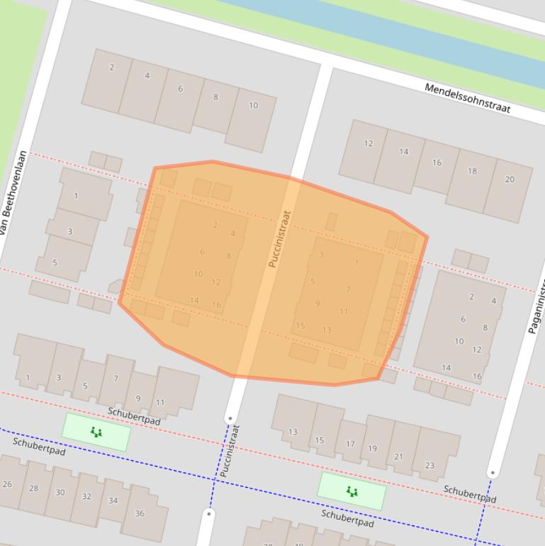 Kaart van postcodegebied 3261JM.