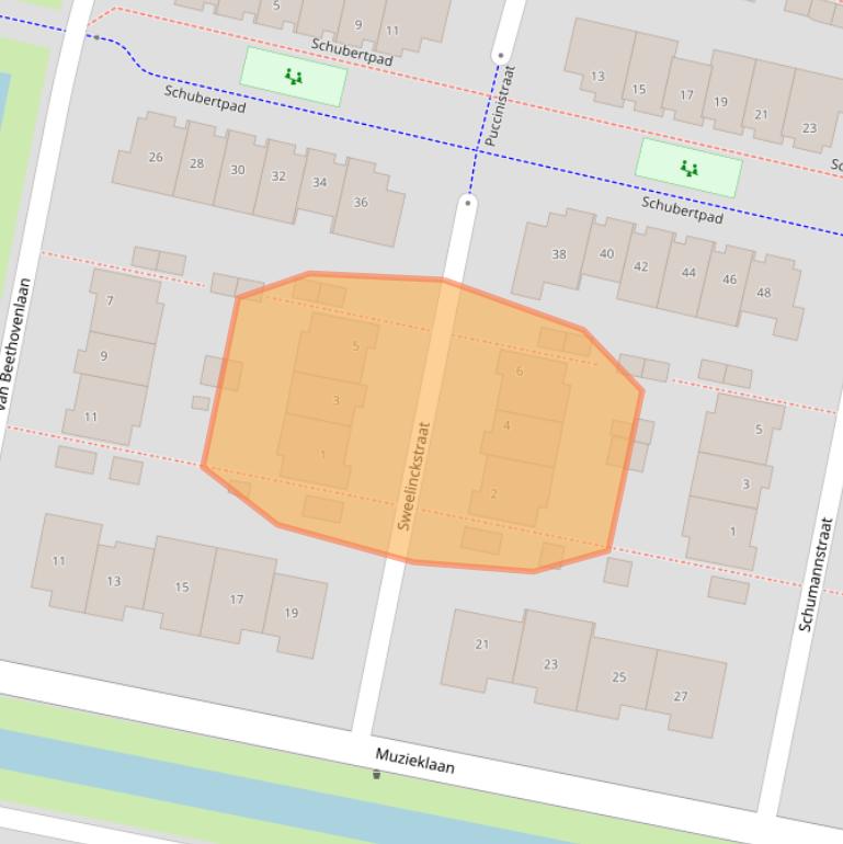 Kaart van postcodegebied 3261JN.