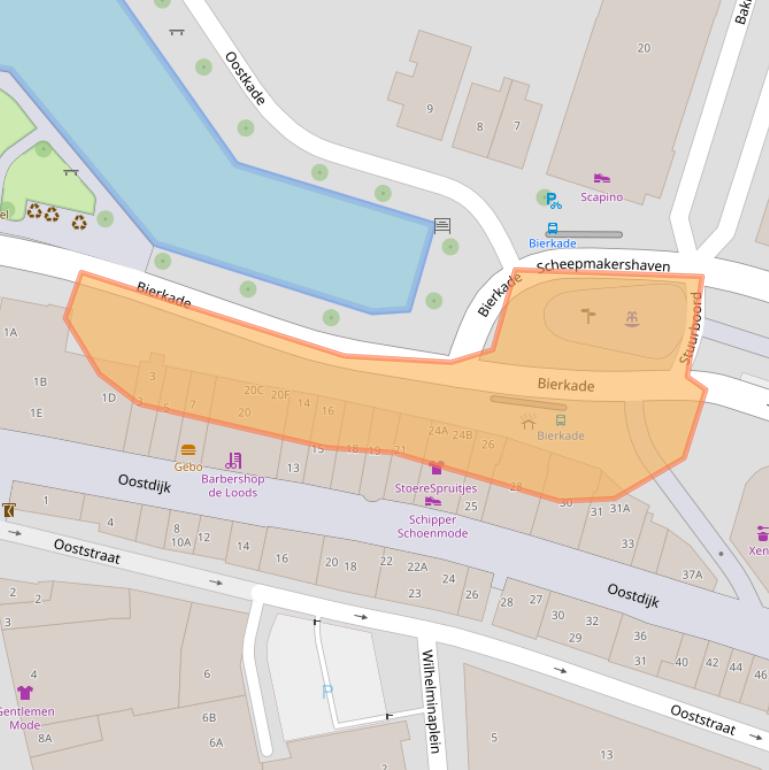 Kaart van postcodegebied 3261KA.