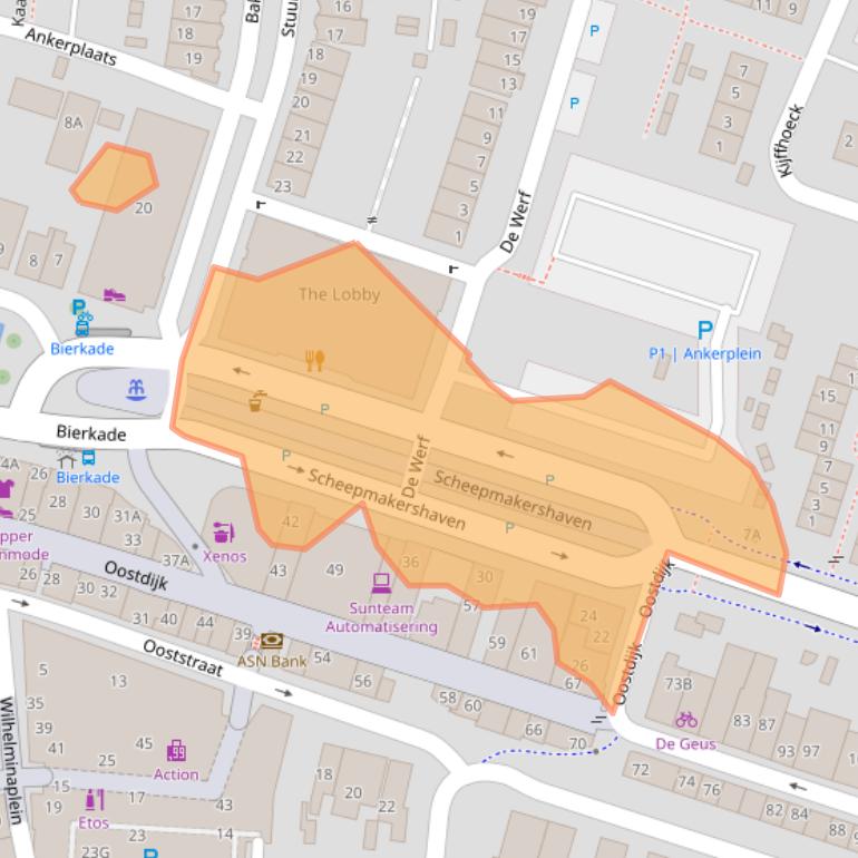 Kaart van postcodegebied 3261KN.