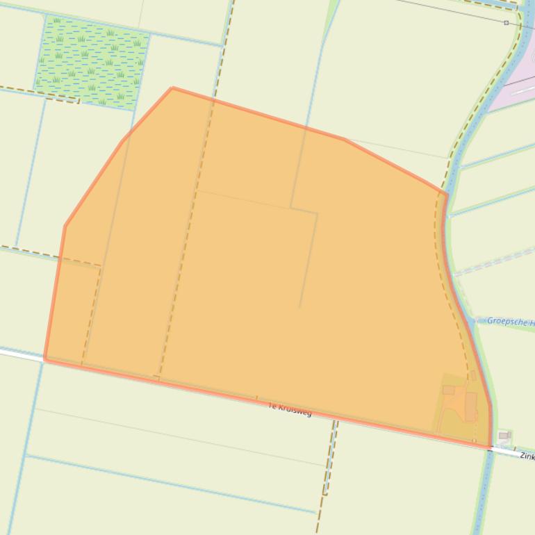 Kaart van postcodegebied 3261LL.