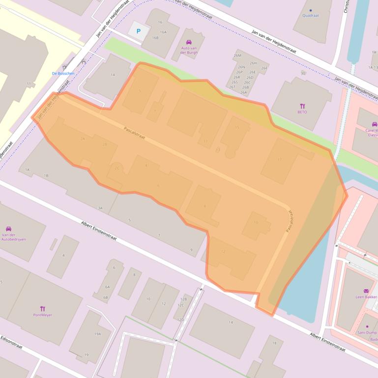 Kaart van postcodegebied 3261LS.