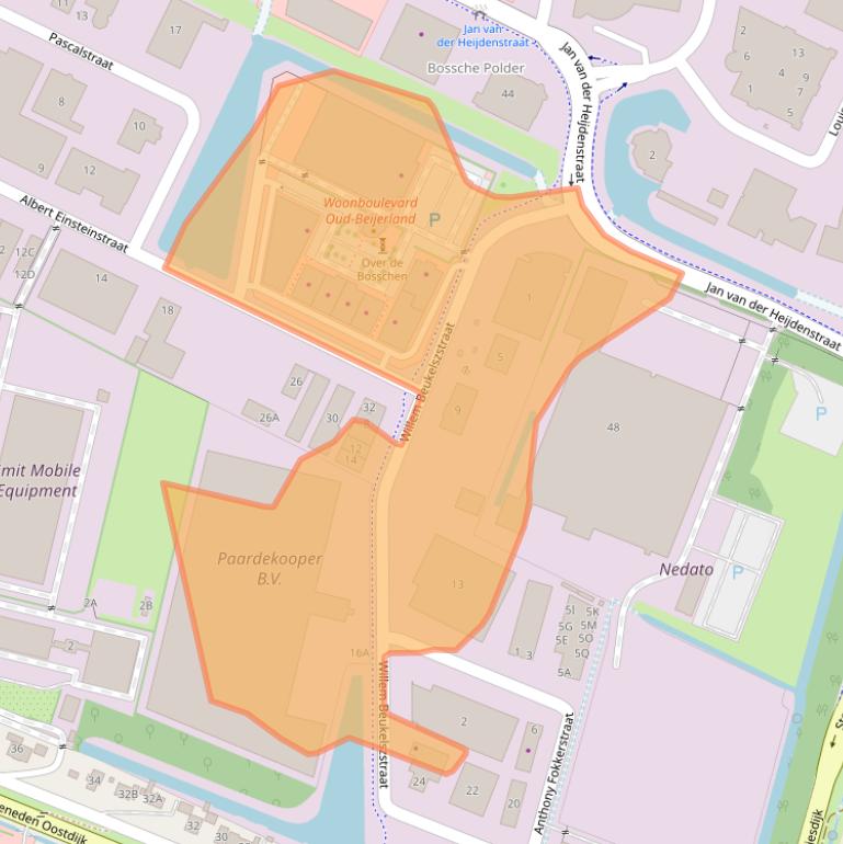 Kaart van postcodegebied 3261LV.