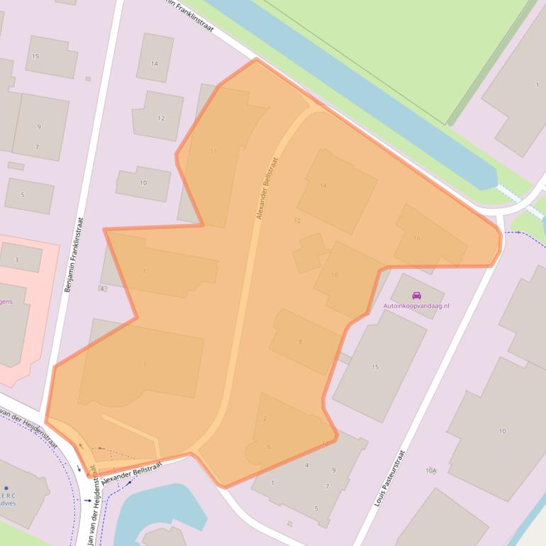 Kaart van postcodegebied 3261LX.