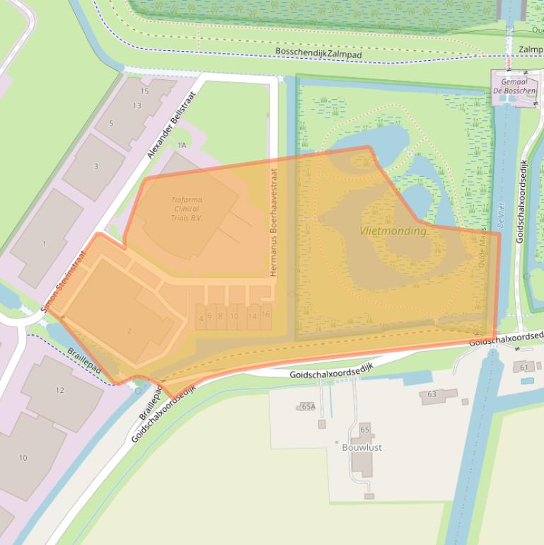 Kaart van postcodegebied 3261ME.