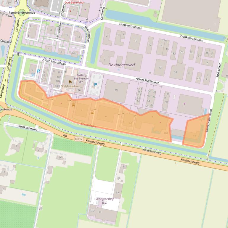 Kaart van postcodegebied 3261NC.