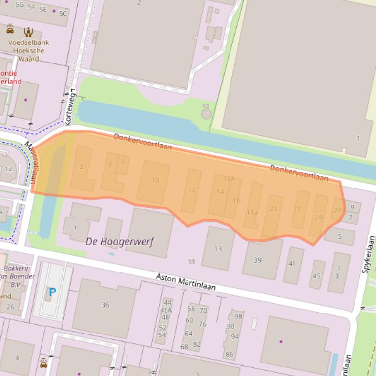 Kaart van postcodegebied 3261NE.