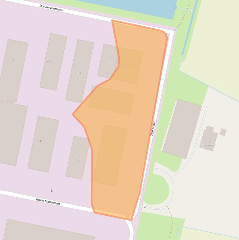 Kaart van postcodegebied 3261NG.