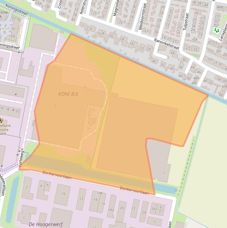 Kaart van postcodegebied 3261NH.