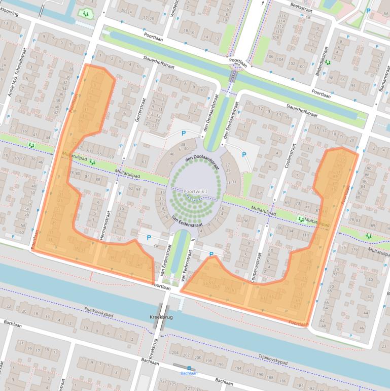 Kaart van postcodegebied 3261PA.