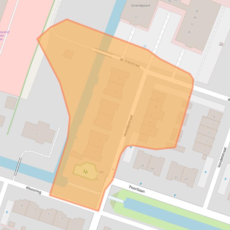 Kaart van postcodegebied 3261PD.