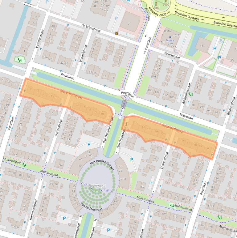 Kaart van postcodegebied 3261PE.