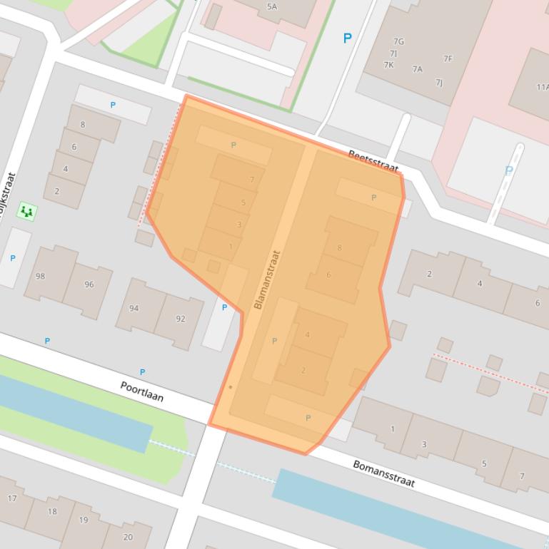 Kaart van postcodegebied 3261PP.