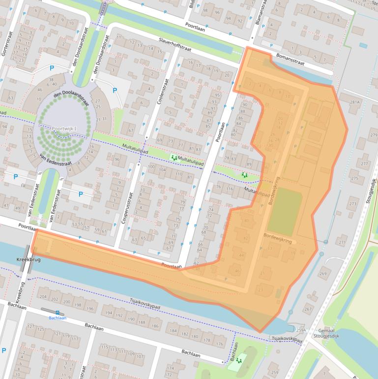 Kaart van postcodegebied 3261PV.
