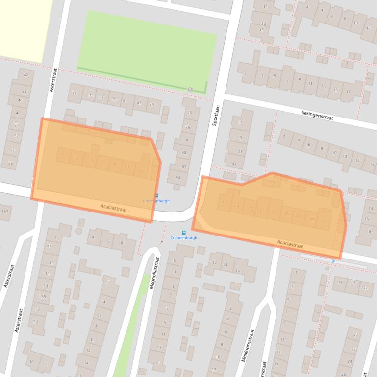 Kaart van postcodegebied 3261RA.