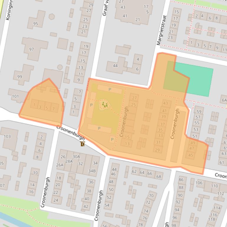 Kaart van postcodegebied 3261RD.