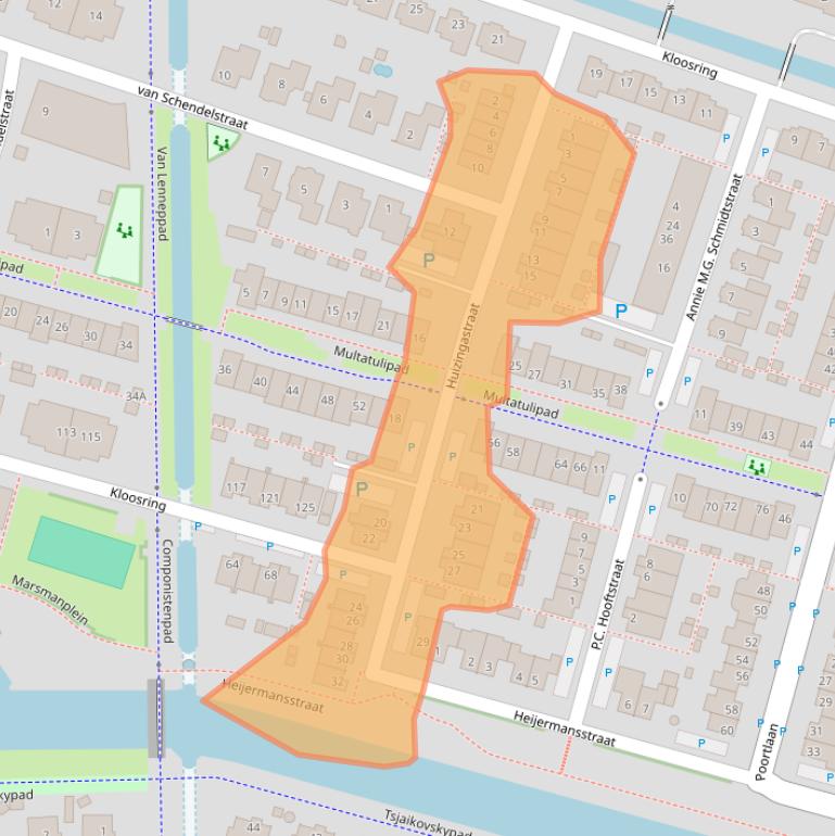 Kaart van postcodegebied 3261SK.