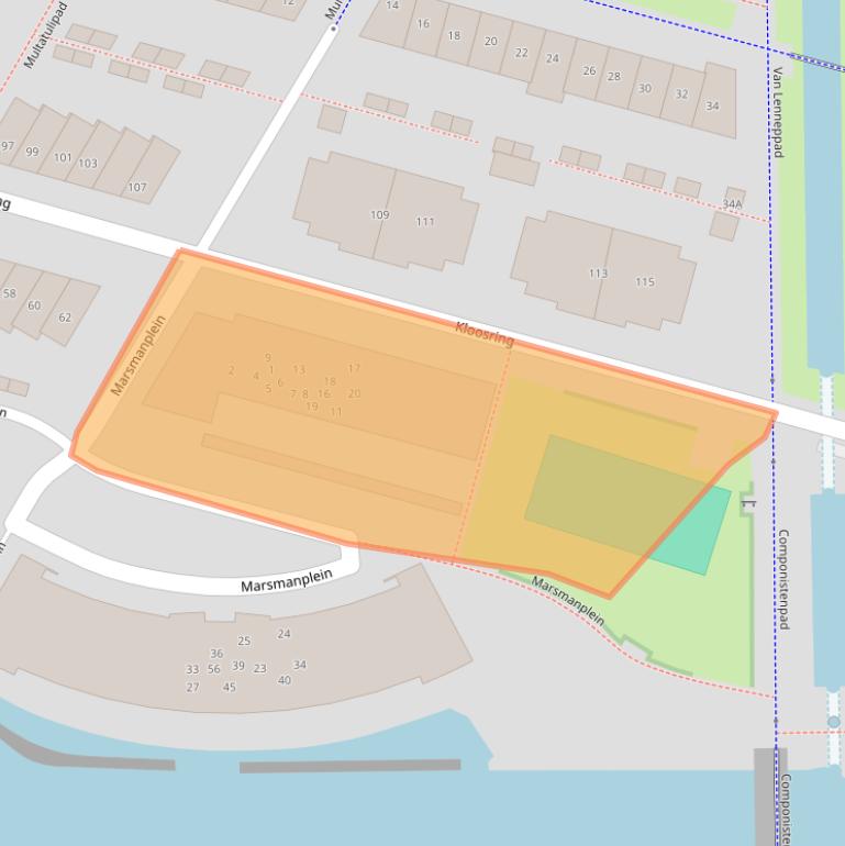 Kaart van postcodegebied 3261SP.