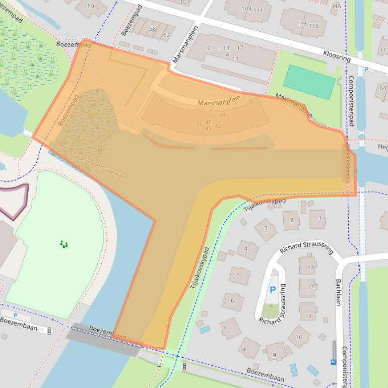 Kaart van postcodegebied 3261SR.