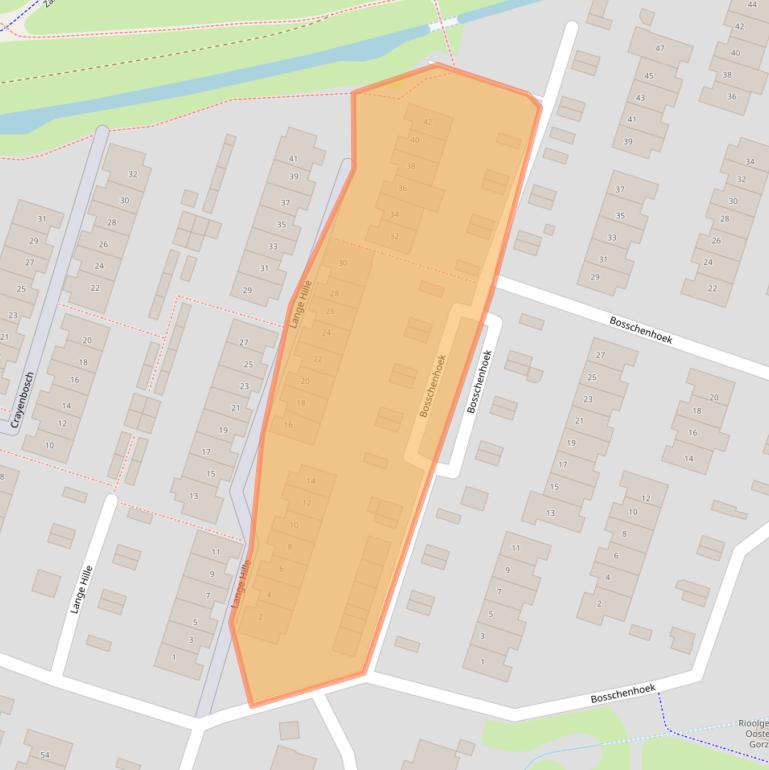 Kaart van postcodegebied 3261TL.