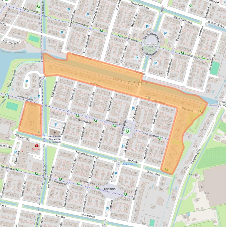 Kaart van postcodegebied 3261WC.
