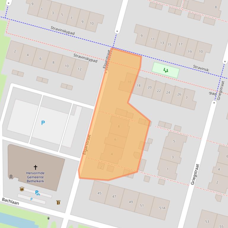 Kaart van postcodegebied 3261WN.