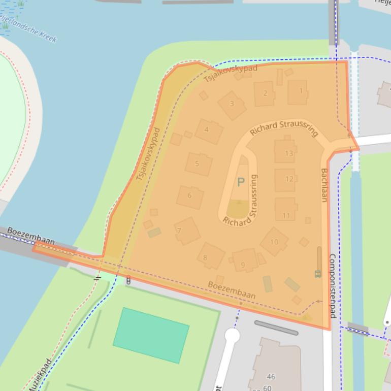 Kaart van postcodegebied 3261WS.