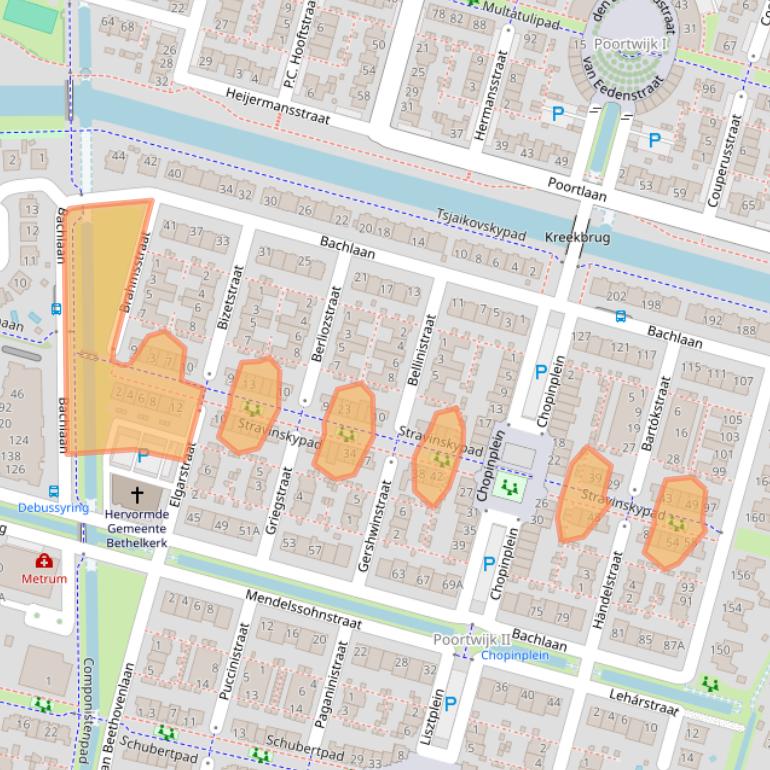 Kaart van postcodegebied 3261WT.