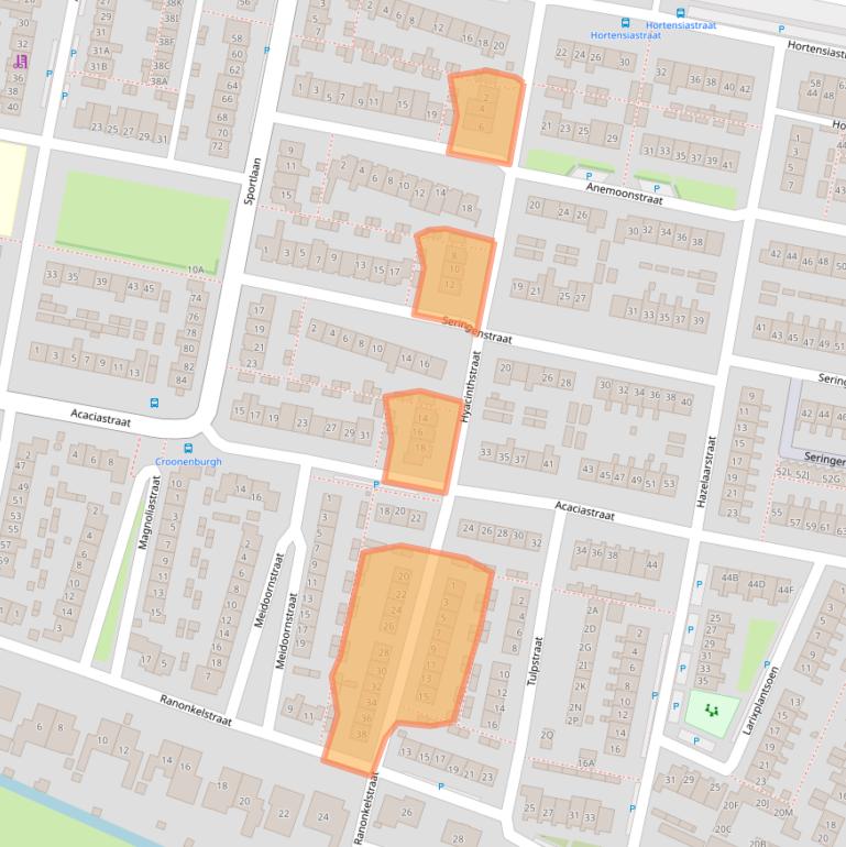 Kaart van postcodegebied 3261XD.