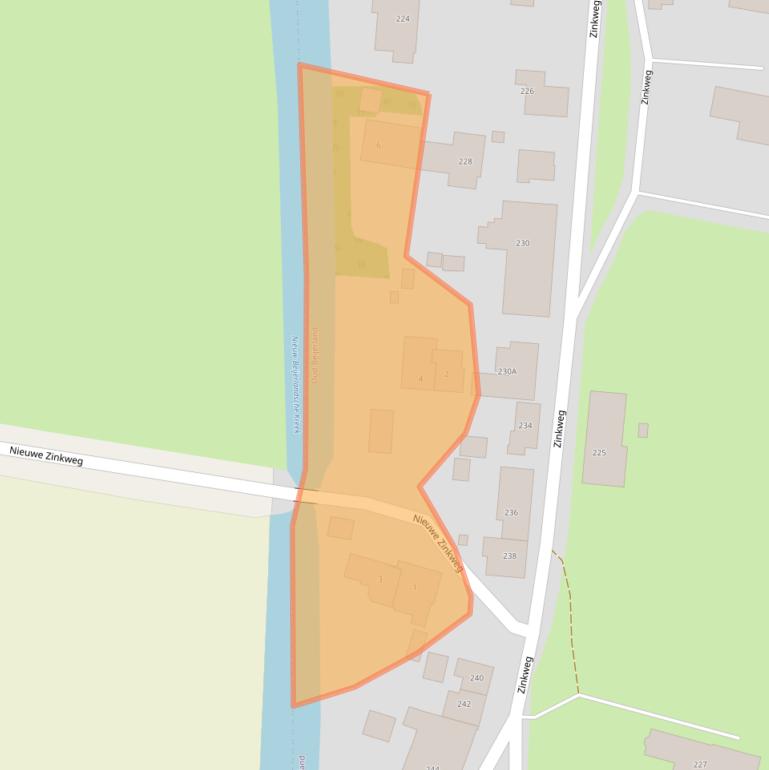 Kaart van postcodegebied 3262BL.