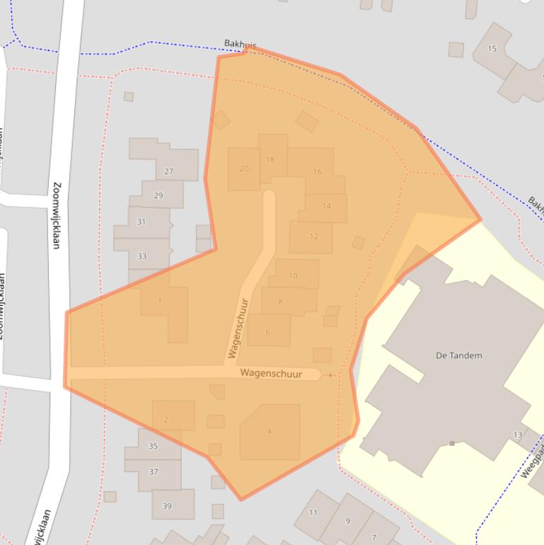 Kaart van postcodegebied 3262CK.