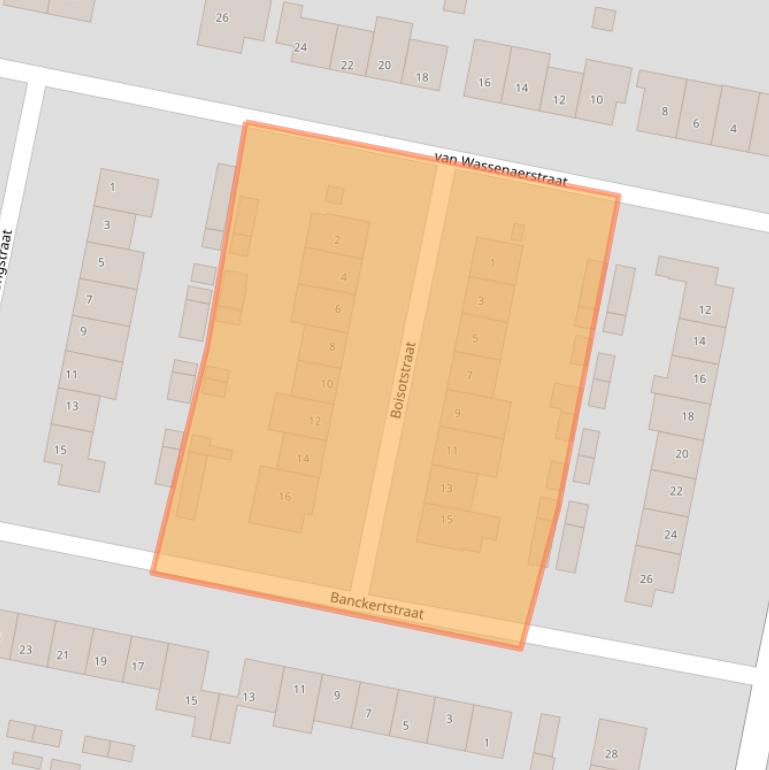 Kaart van postcodegebied 3262EE.