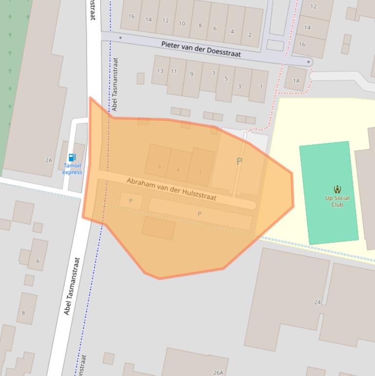 Kaart van postcodegebied 3262JX.