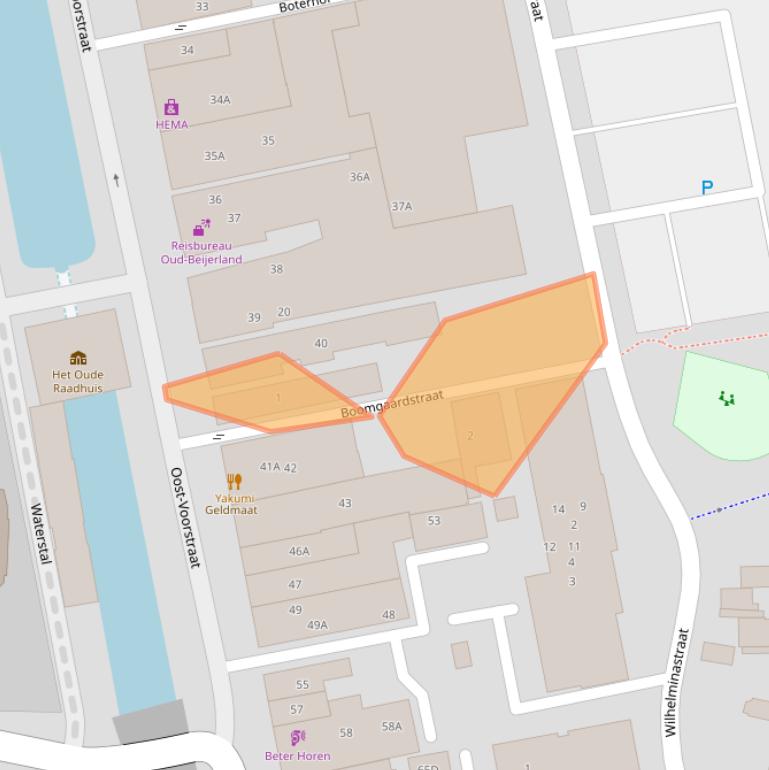 Kaart van postcodegebied 3262SB.