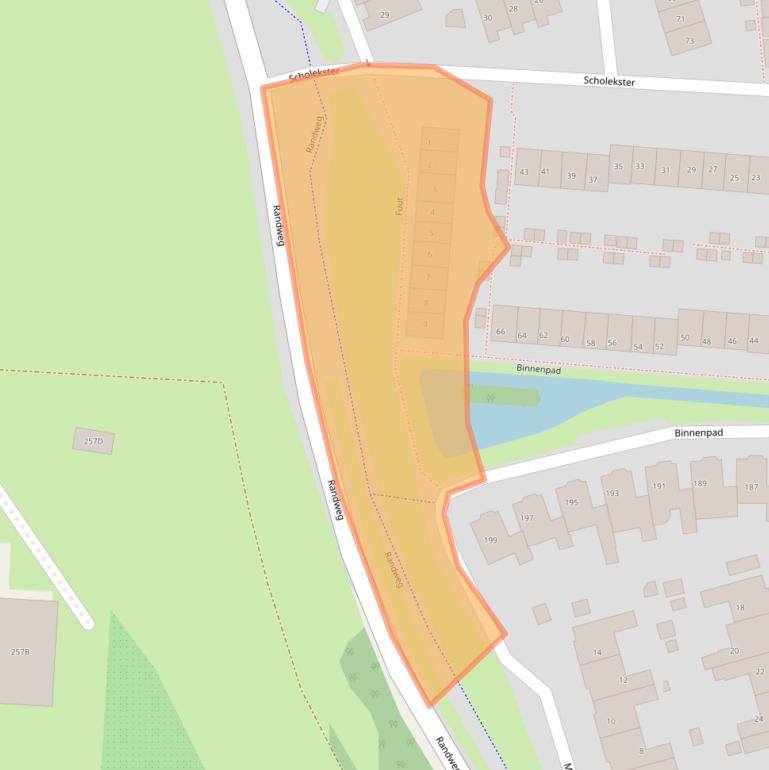 Kaart van postcodegebied 3263AB.