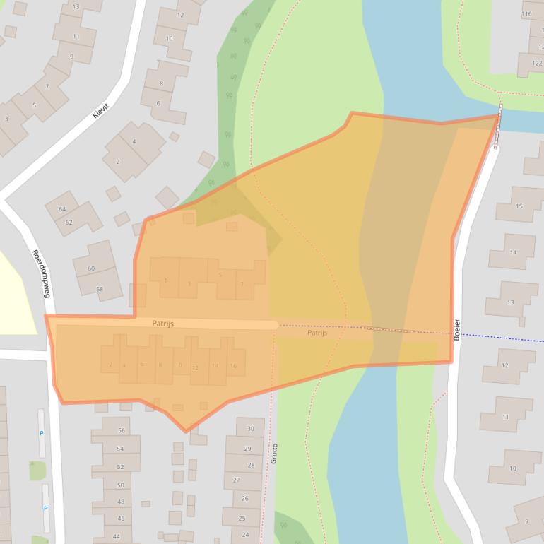 Kaart van postcodegebied 3263AE.