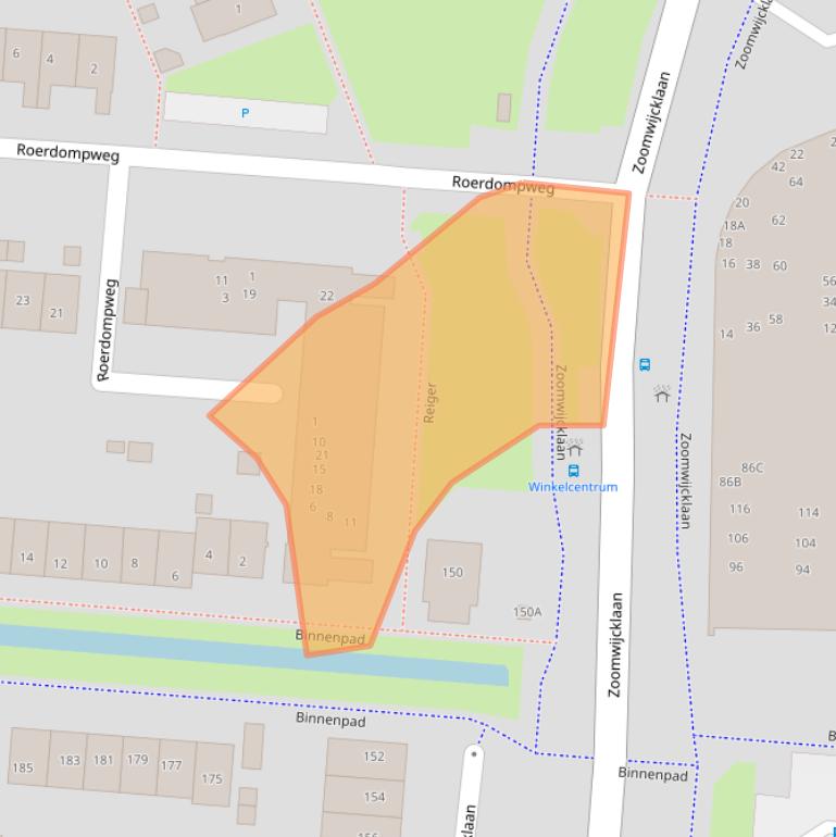 Kaart van postcodegebied 3263AH.