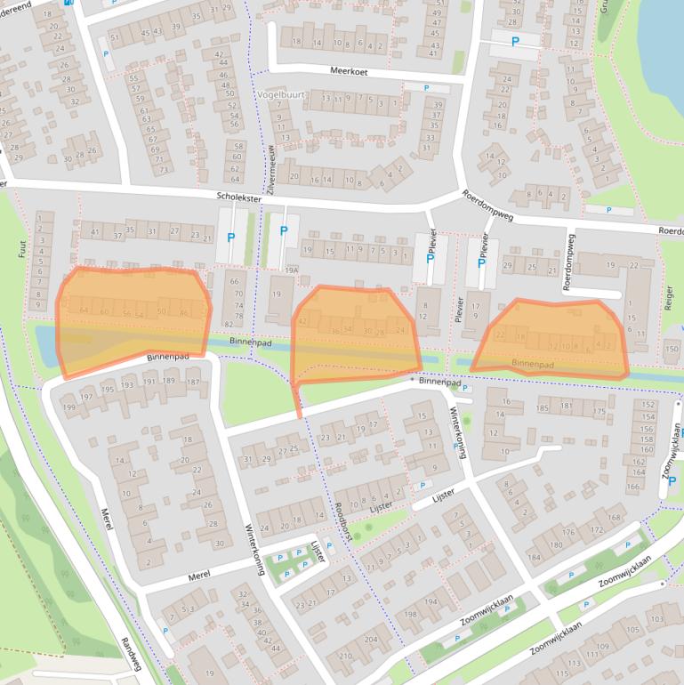 Kaart van postcodegebied 3263AR.