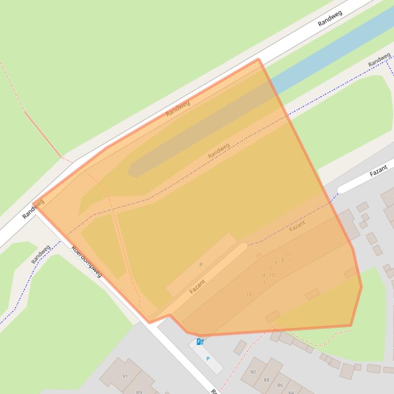 Kaart van postcodegebied 3263BC.