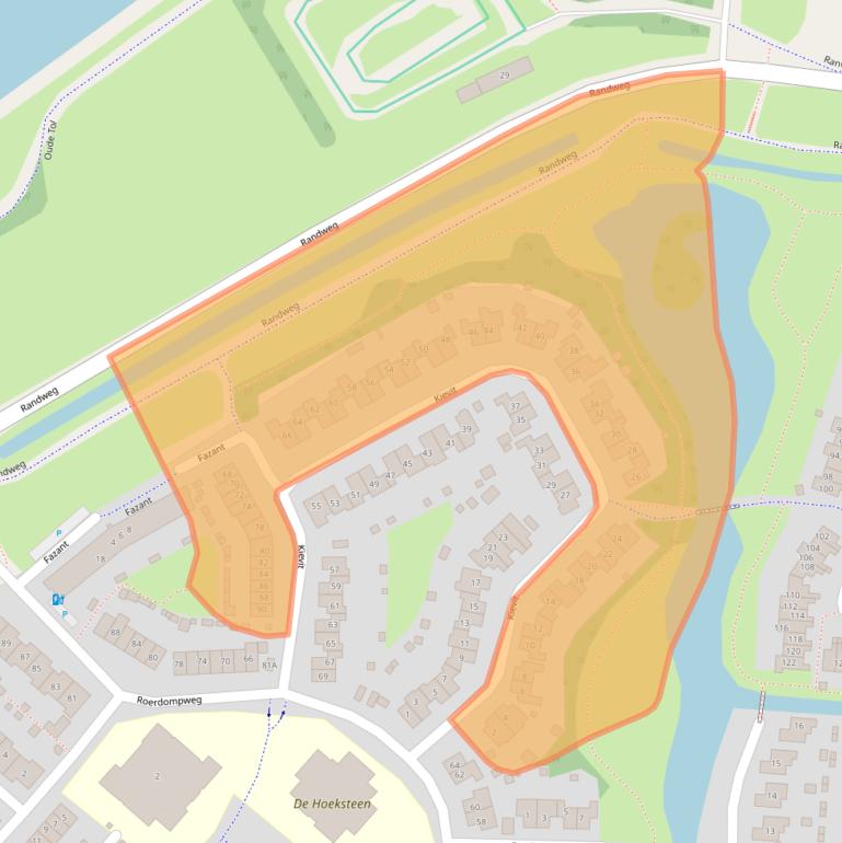 Kaart van postcodegebied 3263BE.