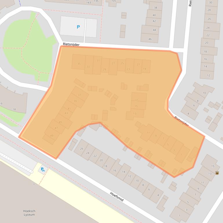 Kaart van postcodegebied 3263CD.