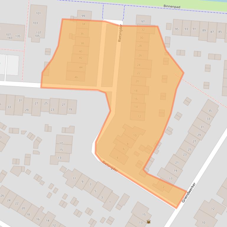 Kaart van postcodegebied 3263CE.