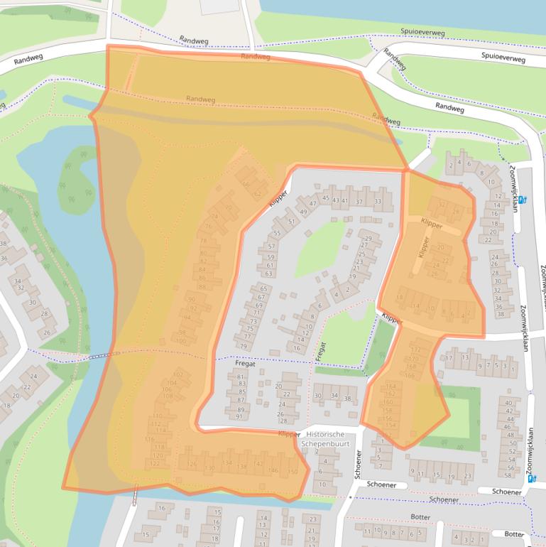 Kaart van postcodegebied 3263NB.