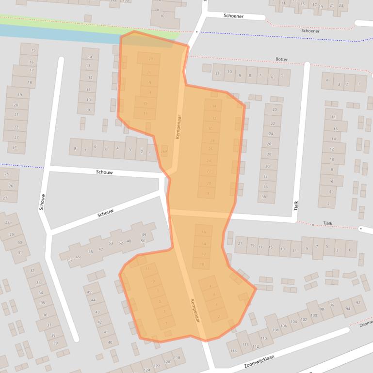 Kaart van postcodegebied 3263PC.