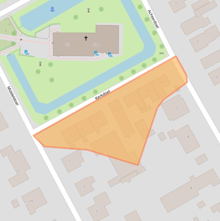 Kaart van postcodegebied 3264AG.